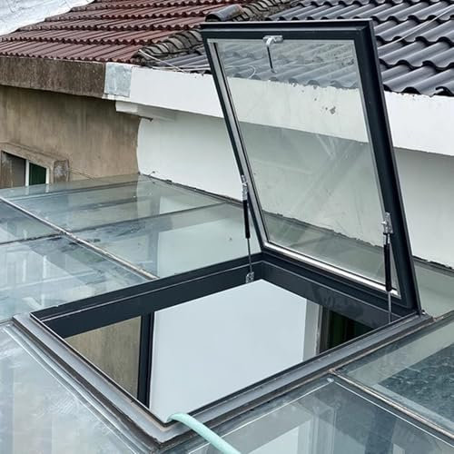 Lucarne de toit encastrée pour abris de jardin, cabanes, poulailler, sous-sols, granges et garages, ventilation d'air, fenêtre de terrasse, fenêtre de cave, fenêtre de sortie, couverture de puits de