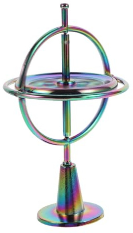 ORFOFE Metalllegerad Gravitations Gyroskop Leksak för Avslappning och Stresslindrande för Pojke och Vuxna Uppgraderad Färgglad Vetenskaplig Decompression Toy