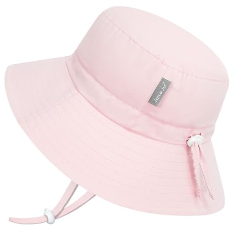 Jan & Jul Boy and Girl Quick-Dry Swim Bucket Hat Sun-Hat with Adjustable Strap