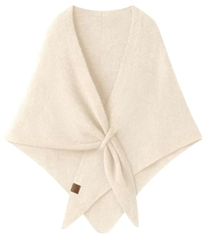 Generico Scialle in Lana da Donna, Mantella in Misto Lana e Cashmere, Sciarpa Triangolare da Donna, Scialle Casual Morbido e Confortevole per l'uso Quotidiano