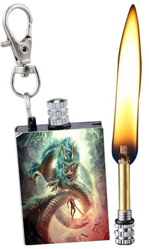 Permanent Match Lighter - Forever Waterproof Fire Starter with Flint Striker, 10,000+ Uses | Camping, Hiking, Outdoor Gear | Strike-Anywhere Metal Matchstick(C)