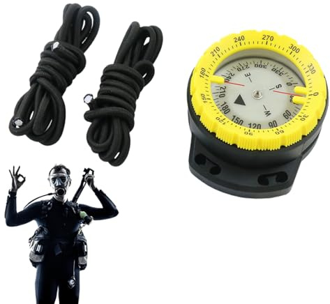 Dive Compass Aqua Marine Glowing Compass Side Window Luminescent Face | Aqua Navigation Tool Gear for Outdoor Recreation Kayak Fishing Boating Sailing Paddle Water Sports Diving Accessories