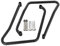 Satteltaschenhalter kompatibel mit Harley Davidson Sportster 04-20 schwarz
