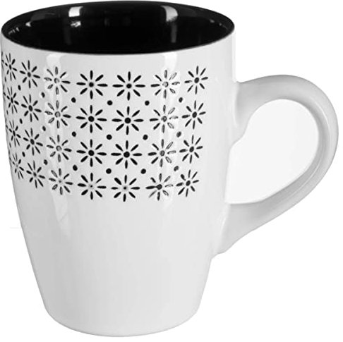 Secret de Gourmet - Taza redonda 33cl - ethnik - Fleur/blanc