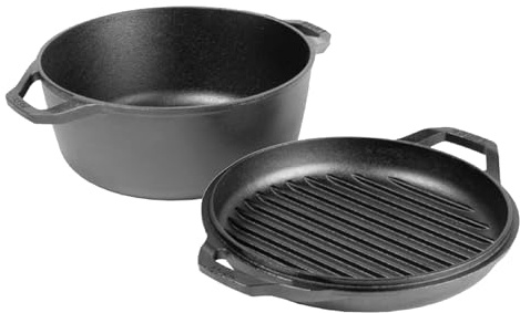 Lodge Chef Collection 6qt Double Dutch Oven