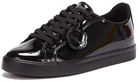 Kickers Women's Tovni Lacer Low-Top Trainer | Casual Shoe, Black, 7 UK