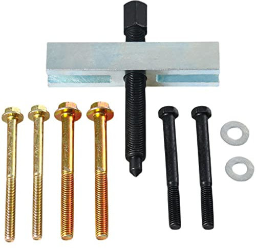 BYNYXI Lenkrad Abzieher Werkzeug, 10tlg Polradabzieher Universal Auto Lager Ausbauwerkzeug Metall Lagerabzieher Harmonic Balancer Kurbelwellenabzieher Lenkrad Entferner Kit