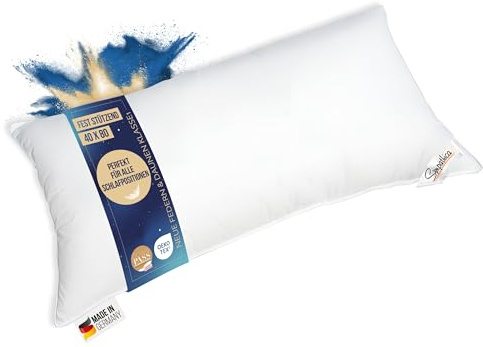 Sympathica Cuscino Lettino a 3 Camere con Imbottitura in Piuma Extra Morbida e Nucleo di Supporto per Notti Meravigliose, Cuscini