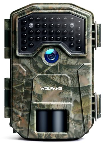 WOLFANG Caméra de Chasse,36MP 2K HD Caméra Chasse avec 940nm No Glow Vision Nocturne,IP66 Etanche pour l'observation des Animaux