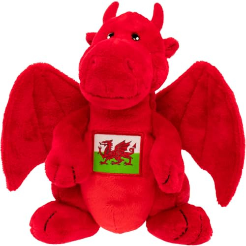 Red Dragon plush toy with Welsh Flag (14646)