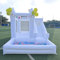 Casa inflable Oxford de 12 pies, casa de rebote con pozo de bolas, casa de rebote con tobogán, castillos inflables grandes para interiores y exteriores, casa de rebote para niños de 3 a 12 años