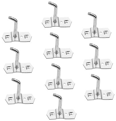ULTECHNOVO 10pcs Heavy-Duty Pegboard Hooks for Organizing Tools Storage Hooks for Garage Kitchen and Workshop for Efficient Space Management and Display
