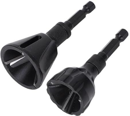 Tungsten Steel Thread Deburring Tool Set 2-Piece for 3-25mm Metal Plastic Pipes Chamfering and Smoothing
