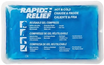 Rapid Relief Gel Ice Pack, Reusable Cold Pain Relief, Medium 5x9 Inch 1 Ct