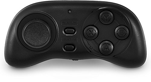 Wireless Game Controller, Bewinner Portable Gamepad mit Fernauslöser, Bluetooth Maus, Wireless Bluetooth Game Controller Joystick Griff für Android, OS, PC Tablet Handy(Schwarz)