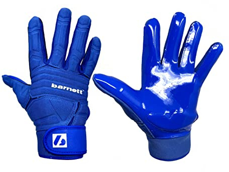 BARNETT FLG-03 Blau American Football Handschuhe Linemen Profi, OL,DL (S)