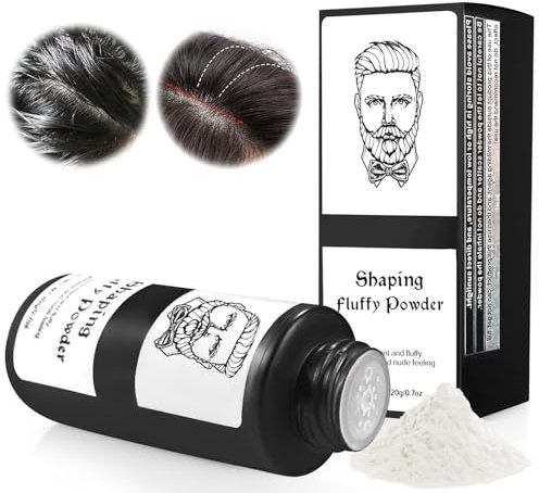 Haarstyling Puder,griffigeres Haar & ein mattes Finish,Styling Puder Matt-Look für den lässigen Look,Haarpuder mit matt Effekt für Frauen & Männer,20g.