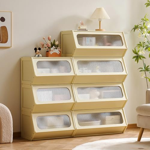 wercome Kommode für Schlafzimmer, Bambus, Vintage, Schlafzimmer-Kommode mit Schubladen, rustikale Kommoden, Kommode, Organizer für Schlafzimmer, Wohnzimmer, Flur