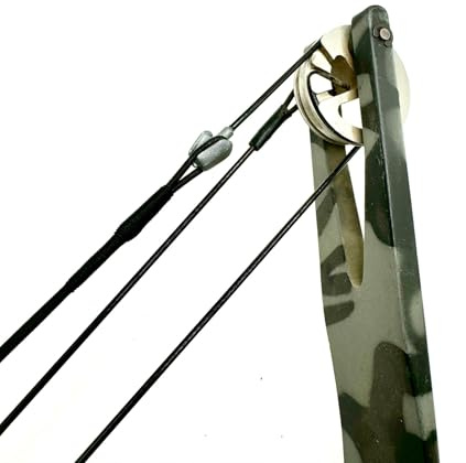 Tear Drop Compound Bowstring - B55 Dacron 16 Strands - Replacement Teardrop Bowstrings for Older Style Compound Bows with Steel Cables (35)