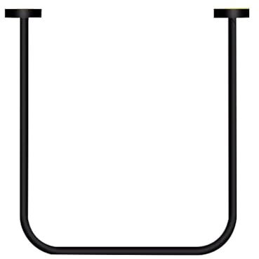 Barra de cortina flexible para probador, riel de metal con divisor de esquina para baño, bañera, guardarropa, vestidor