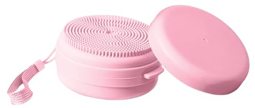 De Gommage En Silicone Pour La Douche Corporelle,Brosse Corporelle en Silicone Luffa | Douce et Hygiénique avec Distributeur de Savon Alternative au Luffa pour Peau Sensible Hommes et Femmes à la Mais
