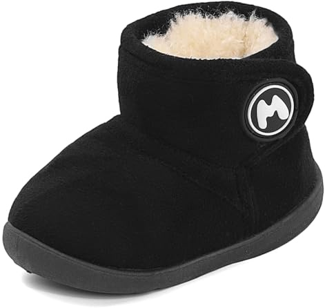 LACOFIA Bottes Hiver Bébé Garçons Filles Bottines Neige Fourrées Enfant Chaussures Hiver Chaudes avec Semelle en Caoutchouc Antidérapante 20-25 EU