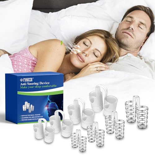 8 Piezas Clip Nasal Antirronquidos, Reutilizables Silicona Dilatadores Nasales, Suave Y Ligero, Ayuda a Reducir Los Ronquidos, Para un Descanso Nocturno Mejorado