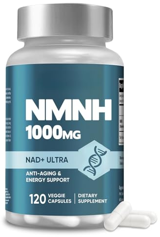 NMNH 1000mg per Dose, 120 Capsule Aumenta i Livelli di NAD+, Concentrazione Mentale e Antinvecchiamento, Supporta un Invecchiamento Sano, Integratore di NAD+ per Energia