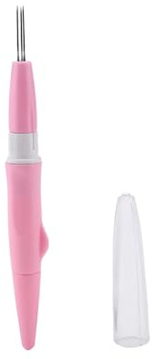 Punch Pen Filtenål med 3 Fina Nålar för Ullfilning och Stickning DIY Hantverk Pink