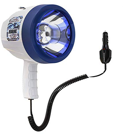 GOODSMANN Marine Spotlight Corded Handheld Corded Spot Lights for Boats 12 Volt DC Glare-Free Halogen Spotlight 9924-H202-01
