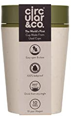 Circular & Co Kaffeebecher 227 ml - OS - weiß/grün