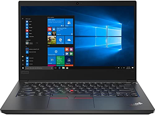 Lenovo ThinkPad E14 14” Full HD IPS 1920 x 1080 Business Laptop, Intel Quad Core i5-10210U, 256 GB SSD, 8GB Ram, Win 11 Pro 64-bit (Renewed)