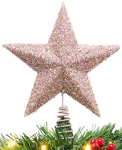 Christmas Concepts® Stella superiore albero scintillante 11 '' - lussuose decorazioni natalizie (Oro rosa)