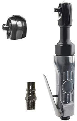 Sytaun lé à Cliquet Pneumatique, 1/4 1/2 3/8 Pouces, Vitesse De Travail De 150 TR/Min, Clé à Cliquet Pneumatique à 90 Degrés Clé à Entraînement en Torsion Outil De R 1/4 Pouce