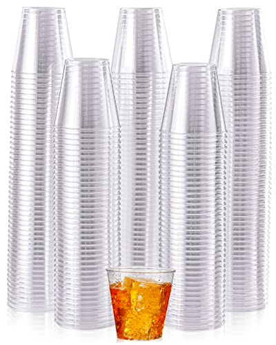JOLLY CHEF 1000 Pack Plastic Shot Glasses-2 oz Disposable Cups 2 Ounce Plastic Shot Cups Ideal for Whiskey, Tasting,Food Samples,Perfect for Halloween, Thanksgiving,Christmas Party