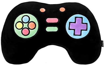 I-TOTAL® - Cojín Decorativo Lindo para Cama/sofá Suave, cojín Suave de relajación Animal Lindo para Sala de Estar (Let's Play Negro)