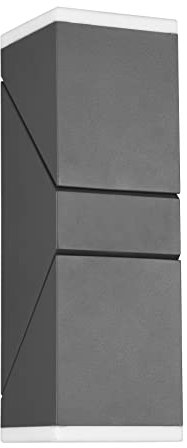 Trio Leuchten LED Außen Wandleuchte Avon 270660242, Aluminium Druckguss Anthrazit, Acryl, inkl. 2x 7 Watt LED, Orientierungslicht