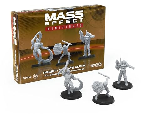 Modiphius Entertainment - Set di miniature da collezione in resina alfa con minacce prioritarie di massa, aggiorna il tuo gioco con miniature da tavolo! Età 14+, 1-4 giocatori, 45-90 minuti di