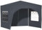 Thanaddo Pavillon 3x3m mit 4 Seitenwänden & Tragetasche, Stabil Faltpavillon mit extra 4 Sandsäcke, Wasserdicht Winterfest Gartenpavillon, UV Schutz Partyzelt für Garten Outdoor Camping, (Grau)