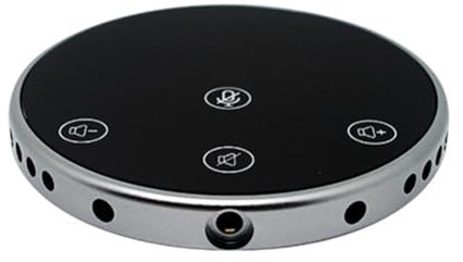 Ujjdwiurgh Microfono per altoparlante da conferenza Micro USB Presa vocale Omnidirezionale Desktop Touch con Presa Audio da 3,5 mm per PC Chiamata