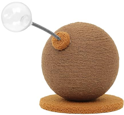 Pallonatura Gratta Per Gatti - Sfera Di Cibo Che Perde, Albero Di Di Gatti, Giocattolo Graffiante Con Tela Di Arrampicata Integrata | Ballo Graffio Di Noiosi, Bicchiere Di Palla Gratta Da