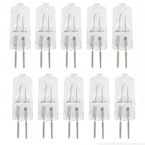 JZLBBC 10PCS G6.35 Bombilla 50W Halógena 220V GY6.35 Base Bi-pin Bombilla GY6.35 230V 100W Lámpara halógena regulable 2700K Blanco cálido 50W