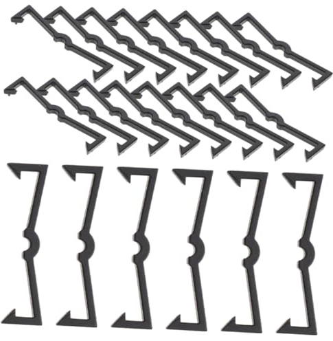 ABOOFAN 50 piezas Fijadores Plásticos para Ganchos de Panel Perforado Seguros Portátiles para Organizar y Evitar Deslizamientos Tableros Perforados Fácil Instalación sin Herramientas