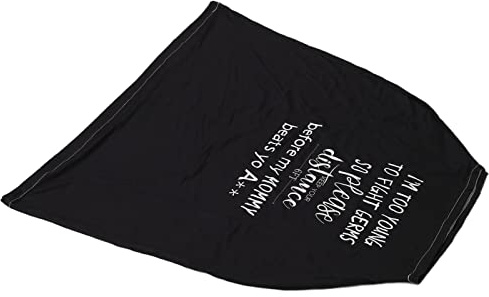 Fdit Funda de Lactancia, Bufanda de Lactancia de Cobertura Completa, Transpirable, Respetuosa con la Piel, para Cochecito de bebé, Poliéster (BLACK)