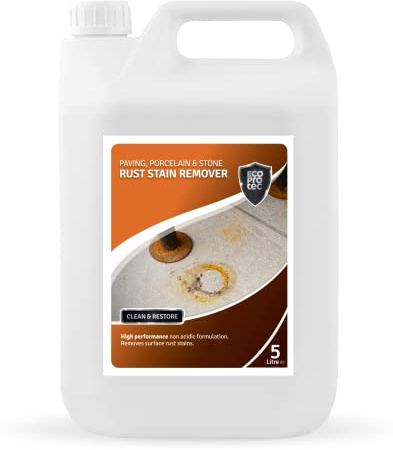 ECOPROTEC Rust Stain Remover for Paving Porcelain Stone & Tile (5 Litre)