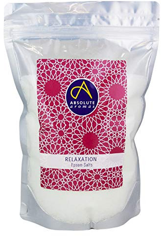 Absolute Aromas Epsom Bath Salts - Magnesium Sulphate Infused with 100% Pure Essentials Oils (Relaxation, 1kg)