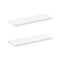 ColdShine Wandregal Regalbrett Weiß 60cm, Regale für Wand 2er-Set, Schweberegal, Lackierung ist gleichmäßig für Wohnzimmer Küche Flur Schlafzimmer Badezimmer