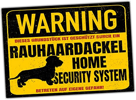 Skylt grov hårtax varning säkerhetssystem dörrskylt hundskylt varningsskylt hund tax tex