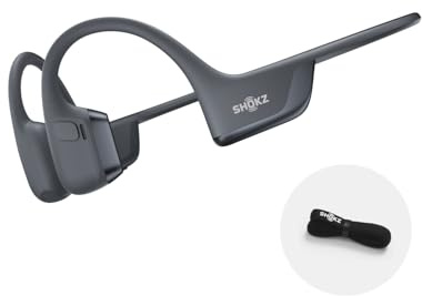SHOKZ OpenRun Pro 2 - Auriculares deportivos de conducción ósea de oreja abierta, con diadema, resistentes al sudor, auriculares de entrenamiento, seguros, inalámbricos, ajuste cómodo, graves