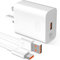 66W USB Plug SuperCharge Power Adapter for Huawei Honor 400, USB Fast Charger Plug w/ 6A Super Charging Cable 1M, Wall Charger UK Fast Charing for Honor X6b X6c 200 400 Lite Magic6 7 Lite V5 Pad X9 9